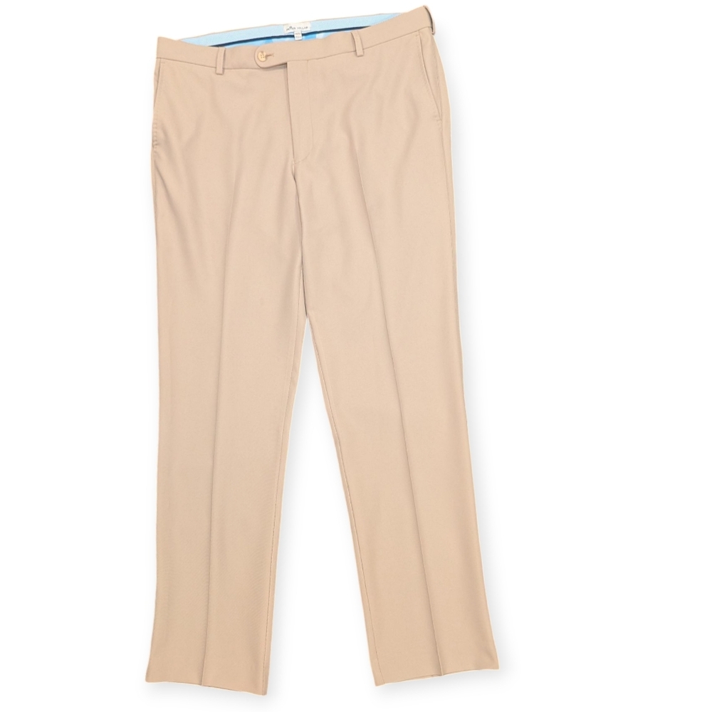 Peter Millar Signature Sateen Flat Front performance golf pants Size 36x32
